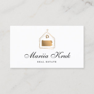 echtes Anwesen-Logo für Mariia Visitenkarte