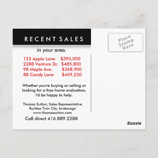 Echtes Anwesen Postkarten Viele Zuhause / Häuser (Rückseite)