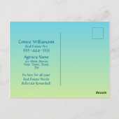 Echtes Anwesen Tageslicht Rettend Zeitänderungsanz Postkarte (Rückseite)