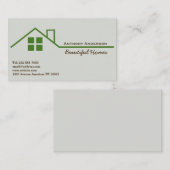 Echtes Anwesen und Gebäude Visitenkarte (Vorne/Hinten)