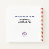 Echtes Anwesen Vielen Dank an die Kunden | 4. Juli Notizblock (Rückseite)