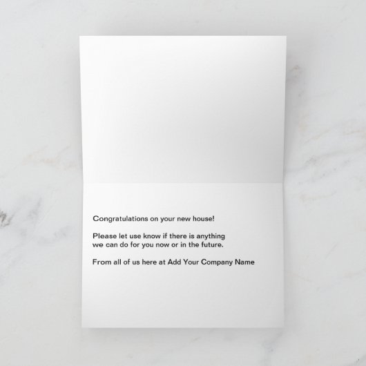 Echtes Anwesen Vielen Dank Karten (Innenseite)