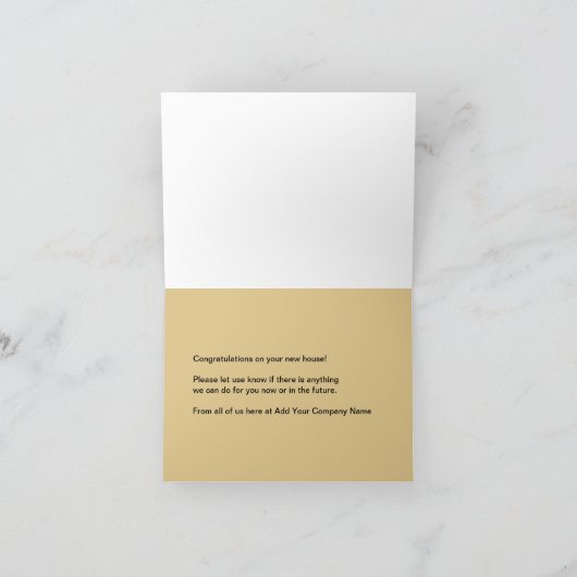 Echtes Anwesen Vielen Dank Karten (Innenseite)