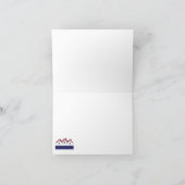 Echtes Anwesen Vielen Dank - Rot, Weiß und Blau Dankeskarte (Innenseite)