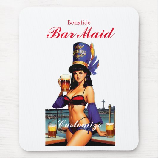 Echtes Bar Mädchen Thunder_Cove Mousepad (Vorne)