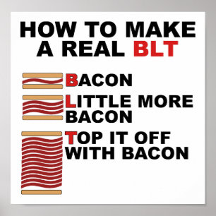 Echtes BLT Lustiges Poster