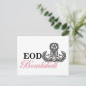 echtes Bombshell Postkarte (Stehend Vorderseite)