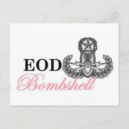 echtes Bombshell Postkarte (Vorderseite)