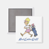 echtes Damen-Golf Magnet (Vorderseite/Rückseite)