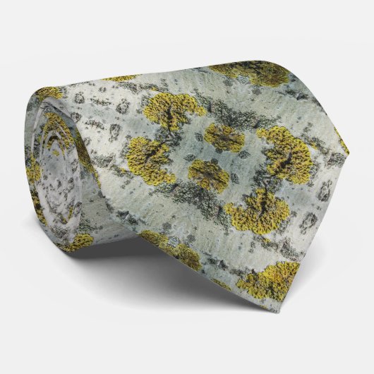 Echtes Foto von Aspen Barktexturmuster Krawatte (Gerollt)