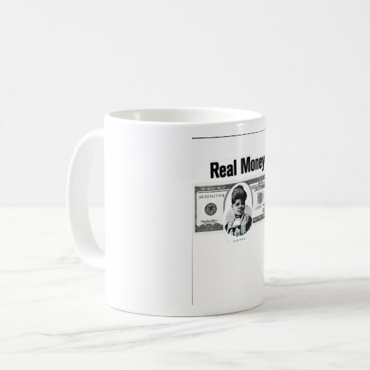 echtes Geld Kaffeetasse (Vorderseite Links)