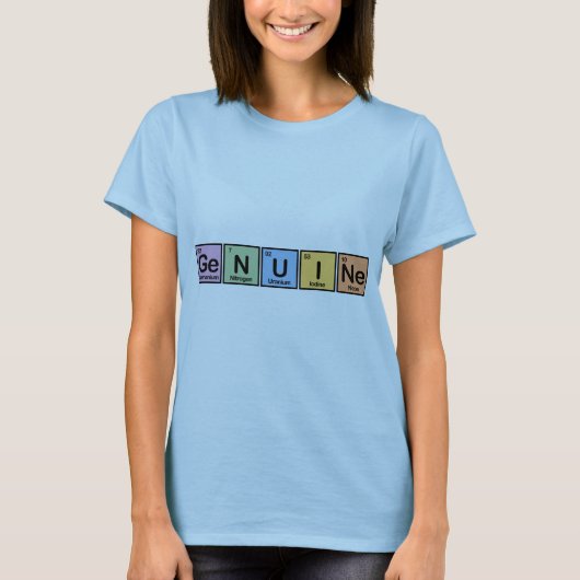 Echtes gemacht von den Elementen T-Shirt (Vorderseite)