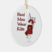 Echtes Gemeines Weekend Kilts Funny Scottish Bagpi Keramik Ornament (Rechts)