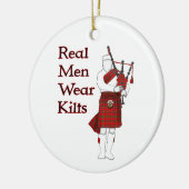 Echtes Gemeines Weekend Kilts Funny Scottish Bagpi Keramik Ornament (Links)
