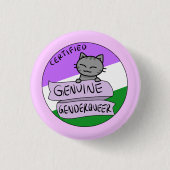 Echtes Genderqueer Button (Vorderseite)