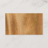 Echtes gescanntes Sapele Veneer Woodgrain Visitenkarte (Rückseite)