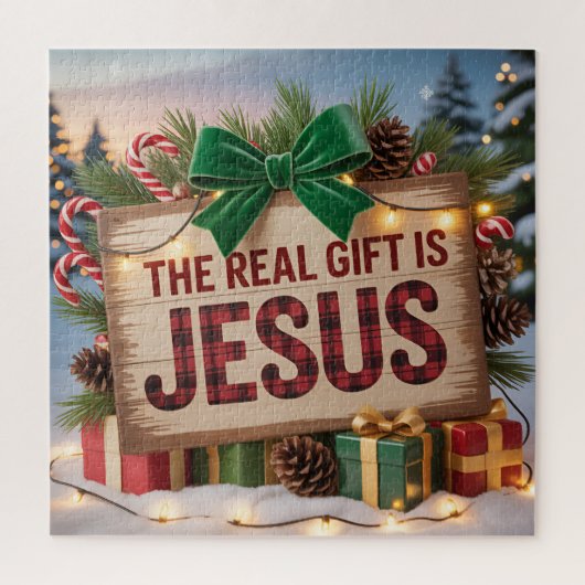 Echtes Geschenk Jesus Puzzle (Vertikal)