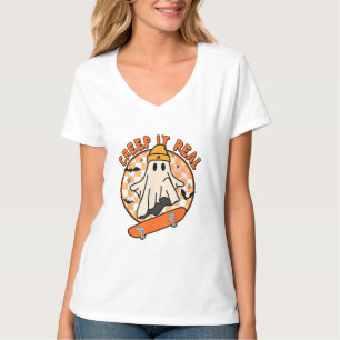 Echtes Halloween-Grauen T-Shirt