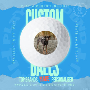 Echtes individuelles Fotogeschenk für Golfer Title Golfball