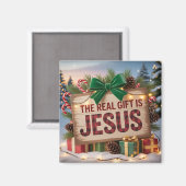 Echtes Jesus-Geschenk Magnet (Vorderseite/Rückseite)