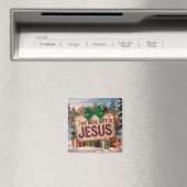 Echtes Jesus-Geschenk Magnet (In Situ (Geschirrspüler))