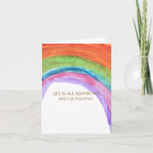 Echtes Kinder Regenbogen Wasserfarben Geburtstag Einladung