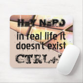 Echtes Leben gibt es kein Undo, Nerd-Version - Lac Mousepad (Mit Mouse)