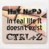 Echtes Leben gibt es kein Undo, Nerd-Version - Lac Mousepad (Vorne)