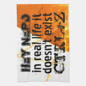 Echtes Leben gibt es kein Undo, Nerd-Version - ora Geschirrtuch (Vertikal)