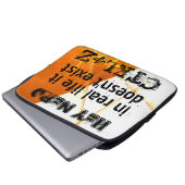 Echtes Leben gibt es kein Undo, Nerd-Version - ora Laptopschutzhülle (Vorne Knopf)