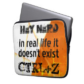 Echtes Leben gibt es kein Undo, Nerd-Version - ora Laptopschutzhülle (Vorderseite Links)