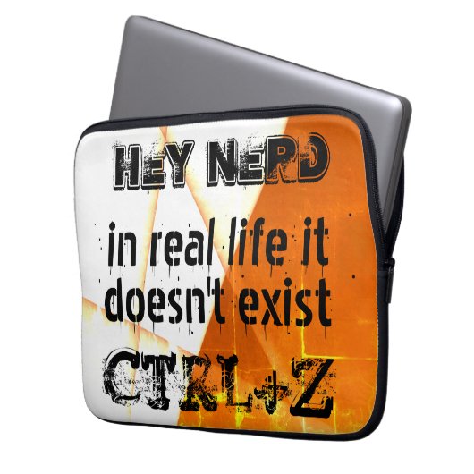 Echtes Leben gibt es kein Undo, Nerd-Version - ora Laptopschutzhülle (Vorderseite Links)