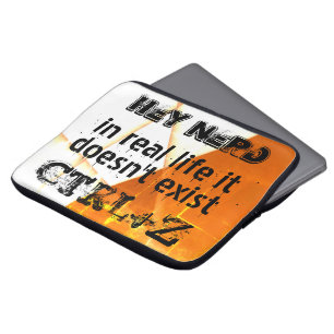 Echtes Leben gibt es kein Undo, Nerd-Version - ora Laptopschutzhülle