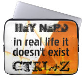 Echtes Leben gibt es kein Undo, Nerd-Version - ora Laptopschutzhülle (Vorderseite)