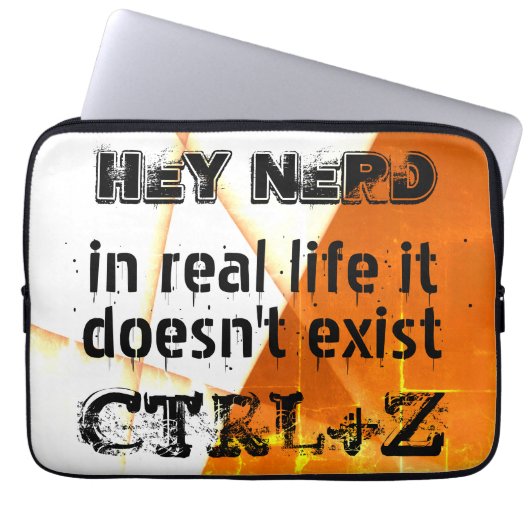 Echtes Leben gibt es kein Undo, Nerd-Version - ora Laptopschutzhülle (Vorderseite)