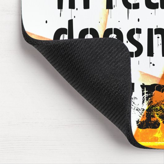 Echtes Leben gibt es kein Undo, Nerd-Version - ora Mousepad (Ecke)