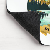 Echtes Leben Schönheit Fischiger Fischer Lustiger  Mousepad (Ecke)