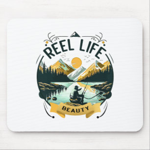 Echtes Leben Schönheit Fischiger Fischer Lustiger Mousepad