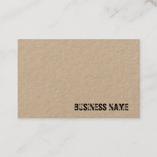 Echtes Papier Stilftig gestresste Textvorlage Visitenkarte (Vorderseite)