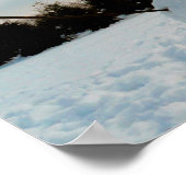 Echtes Schneemann-Foto Poster (Ecke)