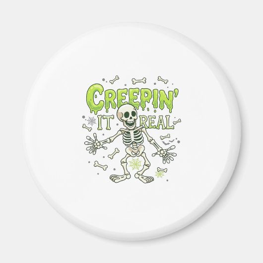 Echtes Skelett Halloween Knochen Spinne Wir Magnet (Vorne)