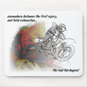 Echtes Spaß Dirt Bike Motocross-Mauspad Maus Pad Mousepad