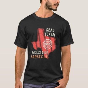 Echtes texanisches Geruch wie Grill Grillen Vater T-Shirt