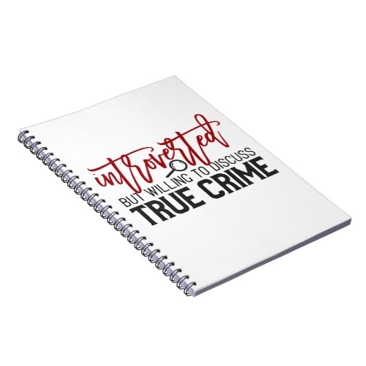echtes Verbrechen Notizblock (Rechte Seite)