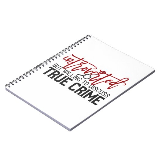echtes Verbrechen Notizblock (Linke Seite)