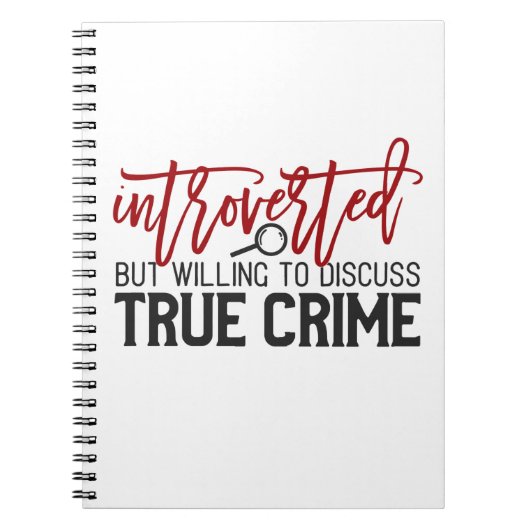 echtes Verbrechen Notizblock (Vorderseite)