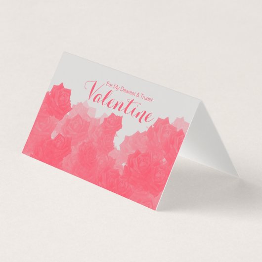 Echteste Valentins-Matte-Faltkarte (Vorderseite)