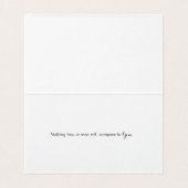 Echteste Valentins-Matte-Faltkarte (Innenseite Aufgefaltet)