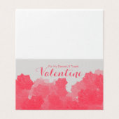 Echteste Valentins-Matte-Faltkarte (Außenseite Aufgefaltet)