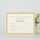 Echtheitsbescheinigung Briefbogen (Stehend Vorderseite)